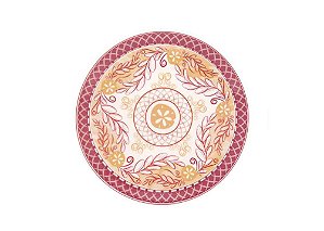 Prato Sobremesa Cerâmica 19cm Unni Etna Oxford