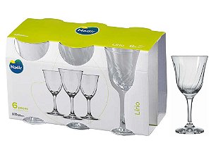 Taça Lírio 250mL Vidro Incolor com 6 peças Nadir