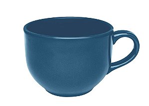 Caneca Jumbo 740mL Azul Cerâmica Biona