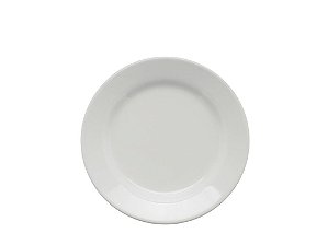 Prato Sobremesa Cerâmica 18cm Branco Donna Biona