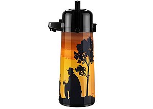 Garrafa Térmica 1,8L Pressão Decoração Descanso Gaúcho Invicta