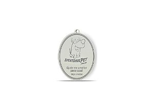 Medalha Identificação Inox Furacão Pet