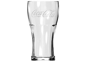 Copo Contour 470mL Decorado Coca-Cola Vidro Incolor Nadir