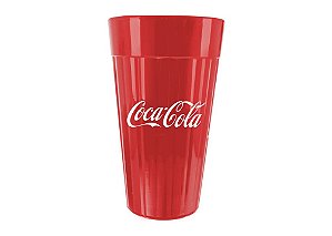 Copo Coca-Cola 450mL Vidro Vermelho Americano