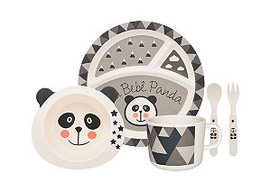 Jogo Infantil 5 peças Panda Oxford