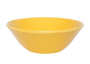 Tigela Cereal 500mL Cerâmica Conic Amarelo Biona