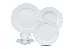 Aparelho de Jantar 20 peças Porcelana Soleil White Oxford