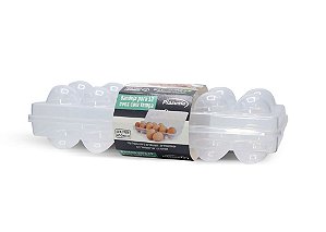 Porta Ovos para 12 Unidades Plástico Plasvale