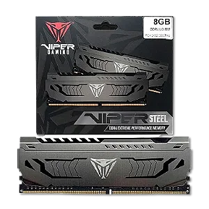 MEMORIA PATRIOT VIPER STEEL 8GB DDR4 3000MHZ CL 16 DIMM
