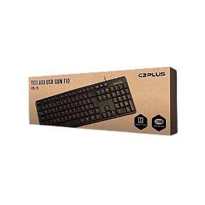 TECLADO USB PADRAO KB-15BK PRETO - C3TECH PLUS