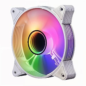 VENTOINHA AIGO DARKFLASH AR12 PRO SINGLE, 120MM, ARGB, BRANCA, 800 ~ 1600 RPM ± 20%