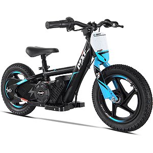 Bicicleta Mini Moto Elétrica Mxf E Biker Aro 12 Balance Azul