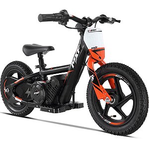 Bicicleta Mini Moto Elétrica Mxf E Biker Aro 12 Laranja