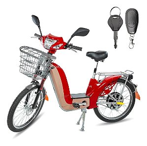 Bicicleta Elétrica Scooter 350w 48v 12ah Sousa Vermelho