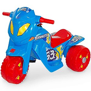 Moto Elétrica para Criança Ban Moto 6V Bandeirante Cor Azul