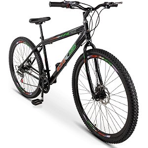 Bicicleta Aço Carbono DKS Aro29 Mtb Freios A Disco 21Marchas - Laranja/Verde