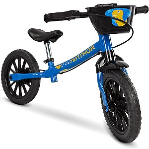 Bicicleta Infantil Sem Pedal Equilíbrio Balance Azul Nathor