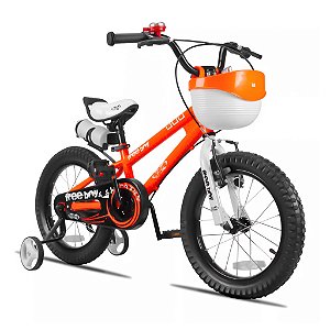 Bicicleta Aro 16 Freeboy Pro-x Infantil Menino Estilo Bmx - Cor Laranja