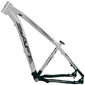 Quadro Bicicleta Aro 29 Mtb Safe Alumínio Cabeamento Interno - Branco/Verde Exercito