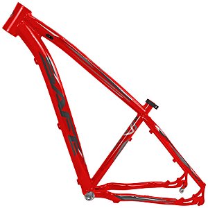Quadro Bicicleta Aro 29 Mtb Safe Alumínio Cabeamento Interno - Vermelho