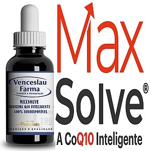 Maxsolve Coenzima Q10 inteligente 500%+ biodisponível