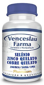 Selenio 200mcg + Zinco 30mg + Cobre 2mg – Cápsulas