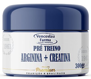 Creatina e Arginina - Pré Treino 300g (com dosador)