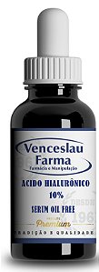 Serum Hidratante (Ácido Hialurônico 10%) - Oil Free