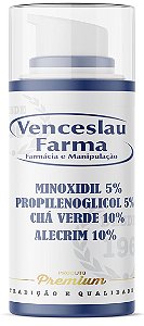 Minoxidil 5% + Propilenoglicol  5% + Alecrim 10% + Chá Verde 10%