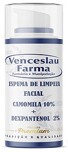 Espuma Facial de Limpeza (Camomila 10%,  Dexpantenol 2%) 100ml