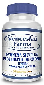 Composto da Saciedade (Picolinato de cromo 50mcg +5htp 30mg + Gymnena 200mg)