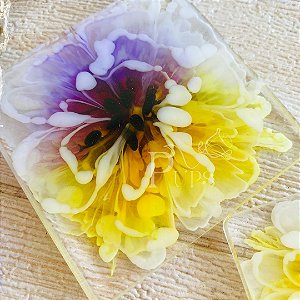 PORTA COPOS FLOR TUMBERGIA - PRONTA ENTREGA