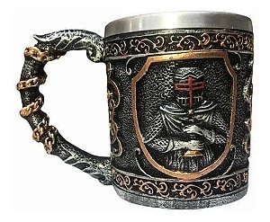 Caneca Medieval Cavaleiros 3D