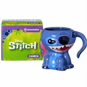 Caneca 3D Stitch Alça Orelha Disney