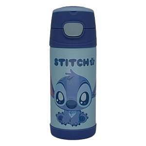 Garrafa Top Handle infantil Stitch Com Canudo