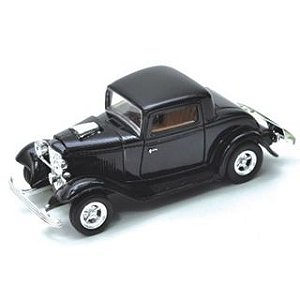 Ford Coupe 1932 Miniatura Motormax 1:24 Preto