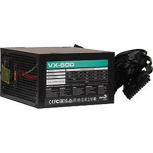 Fonte Gamer ATX Aerocool Stealth VX-600 600W Bivolt