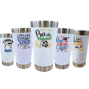 Copo Térmico Dia dos Pais Estampas Variadas