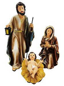 Presépio de Natal Sagrada Família 30 CM - Resina Importada