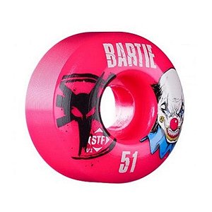 Roda de Skate Bones STF Bartie Clown 51mm Rosa