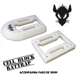 CELL BLOCK + PADS RATTRAP BRANCO 10mm