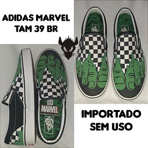 TENIS ADIDAS EDIÇÃO ESPECIAL MARVEL HULK SEM USO