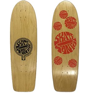 SHAPE COLLAB RATTRAP X SKATEMANIA ANOS 70 MARFIM 9" VERMELHO