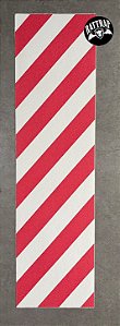 LIXA JESSUP LISTRADA VERMELHO / BRANCO 9 X 33 EMBORRACHADA