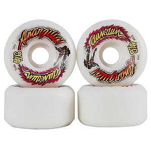 RODAS DE SKATE ANARQUIA DUM-DUM 60MM RELANÇAMENTO BRANCA