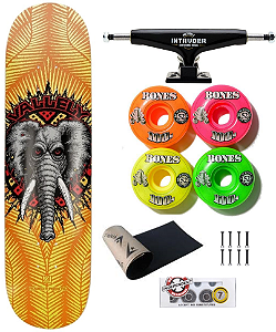 SKATE PROFISSIONAL COMPLETO COM SHAPE POWELL PERALTA MIKE VALLELLY 8"