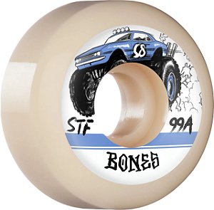 RODAS DE SKATE BONES STF BIG RIGS V5 SIDECUT 58MM 99A