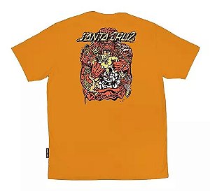 CAMISETA SANTA CRUZ ROB ROSKOPP 5 AMARELA ALGODÃO