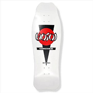 SHAPE HOSOI SKATEBOARDS HAMMERHEAD DOUBLE KICK DECK BRANCO 10.25"