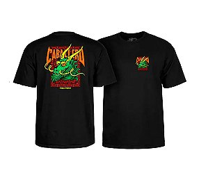 CAMISETA IMPORTADA POWELL PERALTA CABALLERO STREET DRAGON PRETA